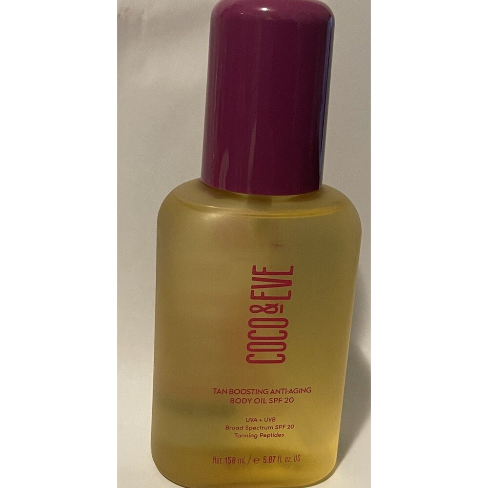 COCO & EVE Sunny Honey Tan Boosting Anti-Aging Body Oil SPF 20 Tanning Peptides